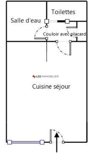 Appartement - 26 m² - 1 pièce
