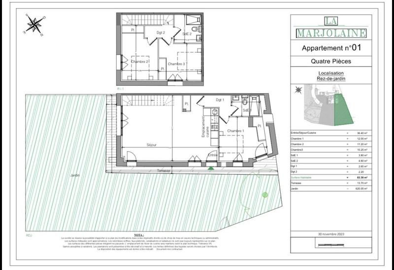 Appartement - 83 m² - 4 pièces