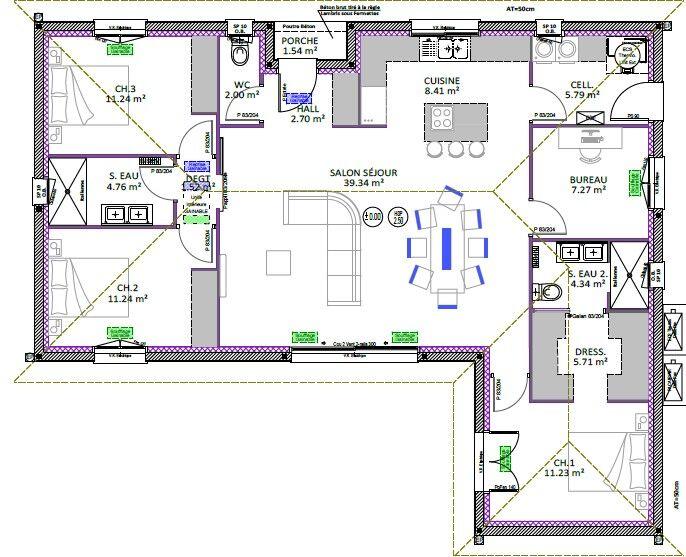 Maison - 115 m² - 4 pièces