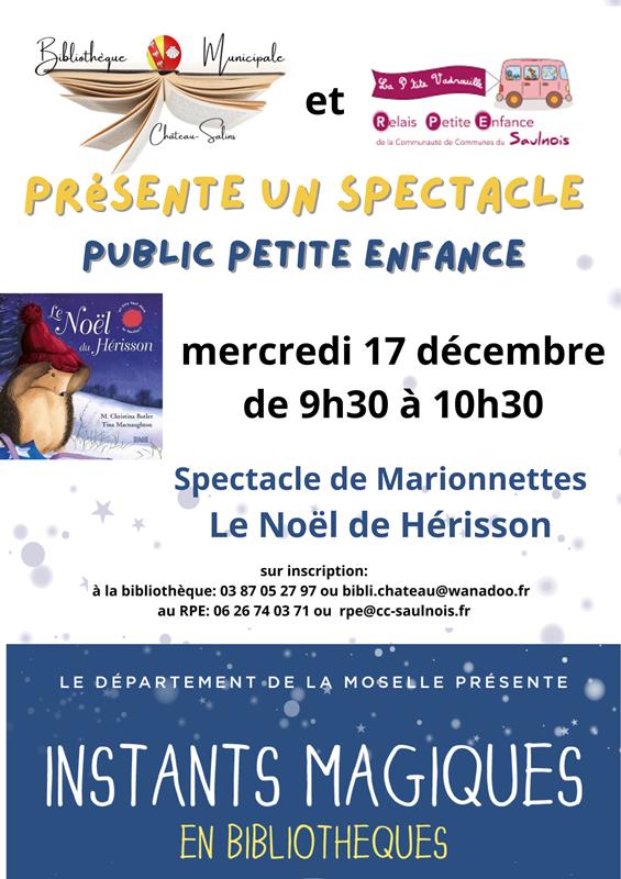 Spectacle - le Noël de Hérisson