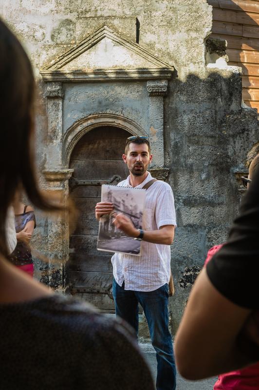Balade patrimoine à Rions avec David Souny