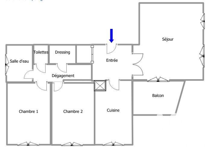 Appartement - 70 m² - 3 pièces