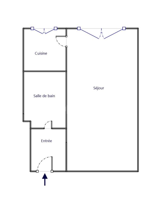 Appartement - 26 m² - 1 pièce