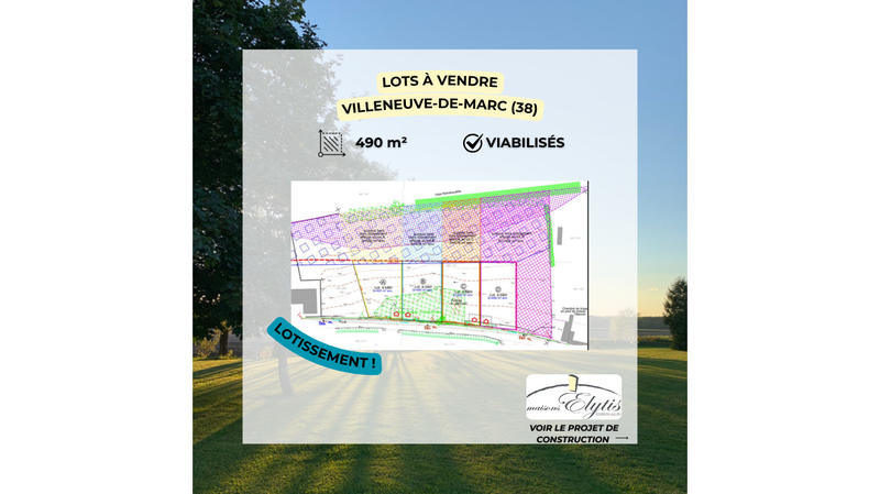 Terrain constructible - 490 m²