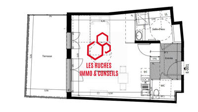 Appartement - 43 m² - 1 pièce