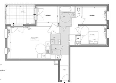Appartement - 88 m² - 4 pièces