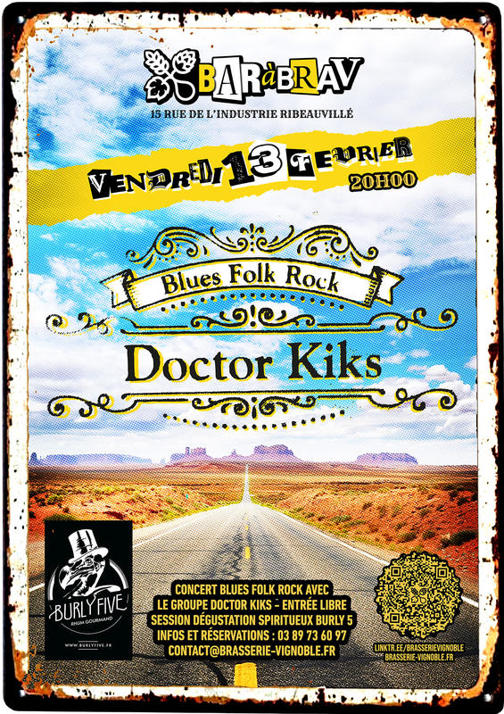 BaRàBraV Concert Rock Folk Blues avec Doctor Kiks