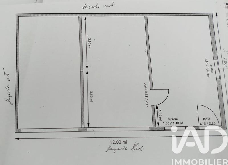 Maison - 80 m² - 2 pièces