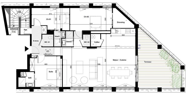 Appartement - 124 m² - 4 pièces