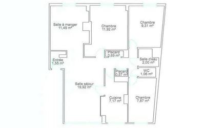 Appartement - 75 m² - 5 pièces