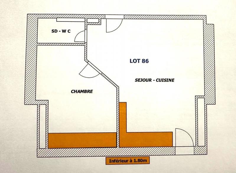 Appartement - 42 m² - 2 pièces