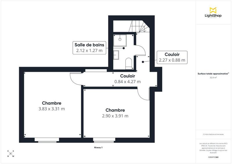 Duplex - 77 m² - 3 pièces