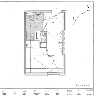 Appartement - 17 m² - 1 pièce