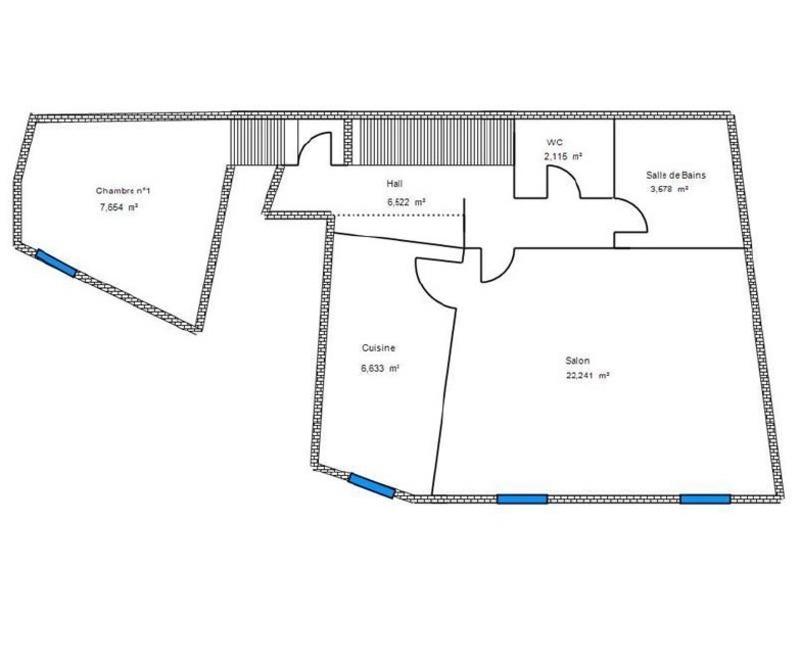 Appartement - 60 m² - 3 pièces