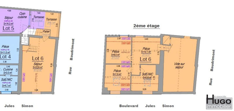 Appartement - 63 m² - 3 pièces