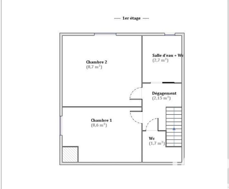 Duplex - 51 m² - 3 pièces