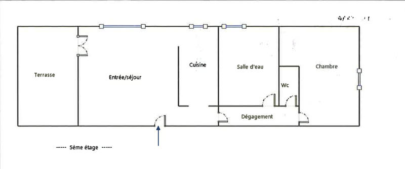 Appartement - 55 m² - 2 pièces