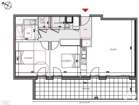 Appartement - 59 m² - 3 pièces