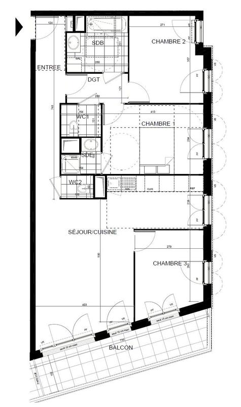 Appartement - 83 m² - 4 pièces