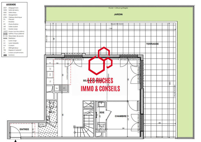 Appartement - 98 m² - 4 pièces
