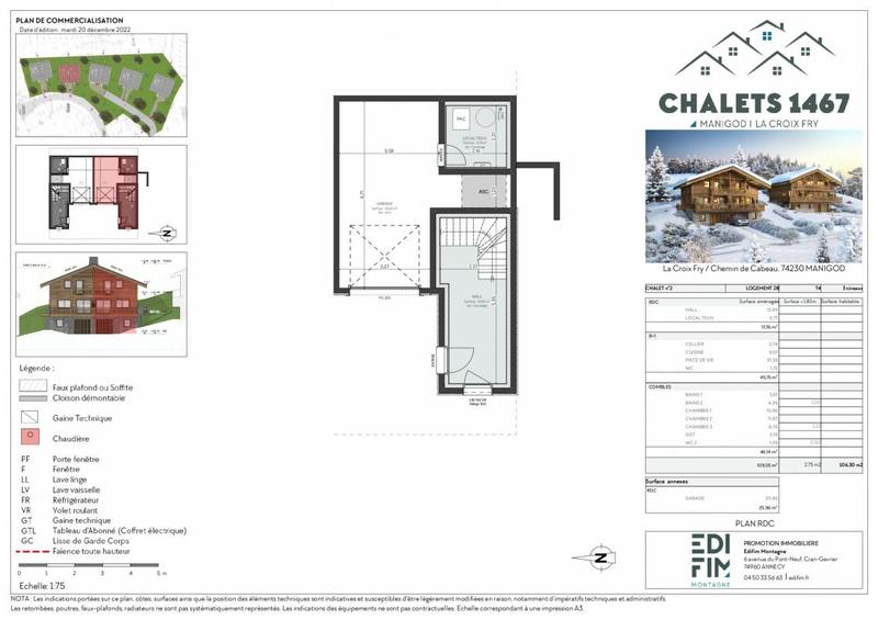 Châlet - 109 m² - 4 pièces