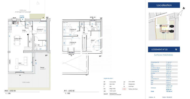Maison - 105 m² - 5 pièces