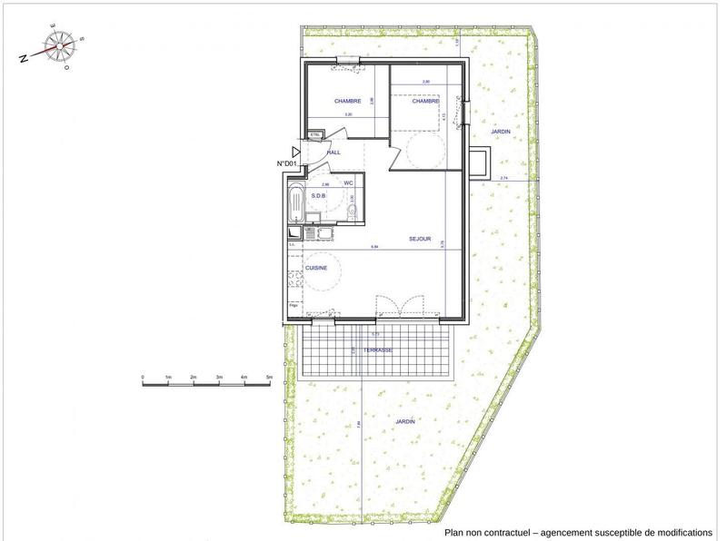 Appartement - 62 m² - 3 pièces