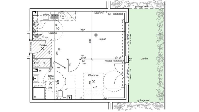 Appartement - 40 m² - 2 pièces