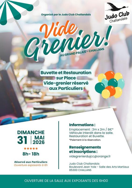 Vide grenier du judo club challandais