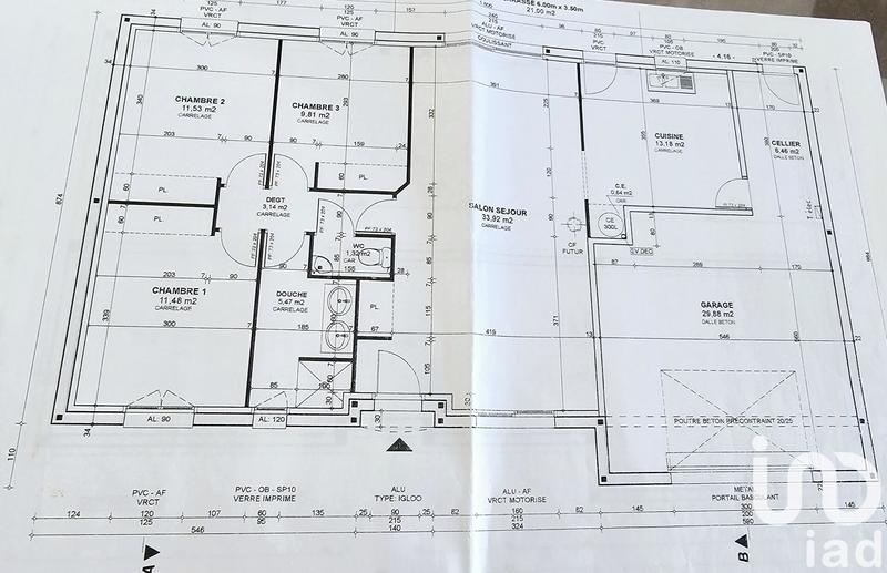 Maison - 91 m² - 5 pièces