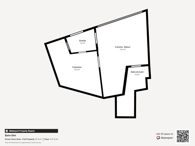 Appartement - 40 m² - 2 pièces