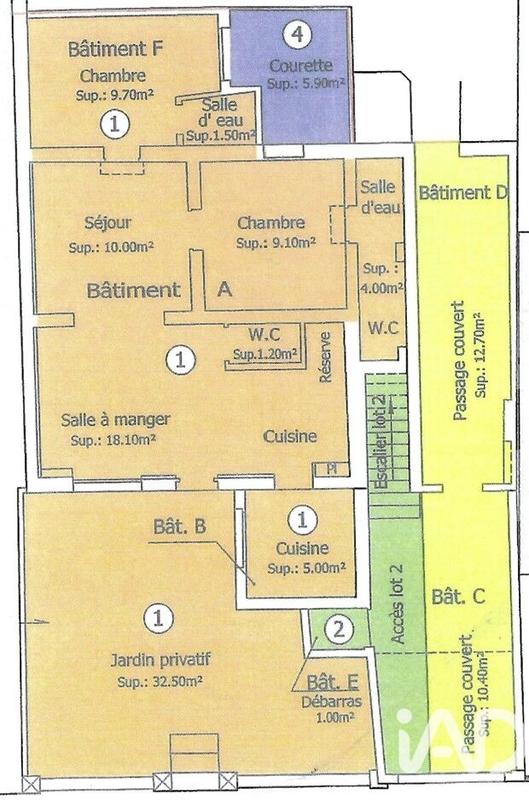 Appartement - 59 m² - 4 pièces
