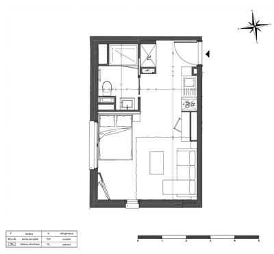 Appartement - 25 m² - 1 pièce