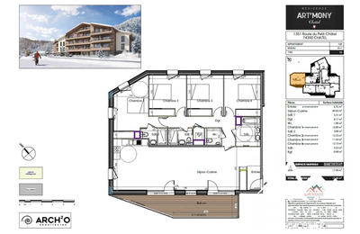 Appartement - 130 m² - 5 pièces