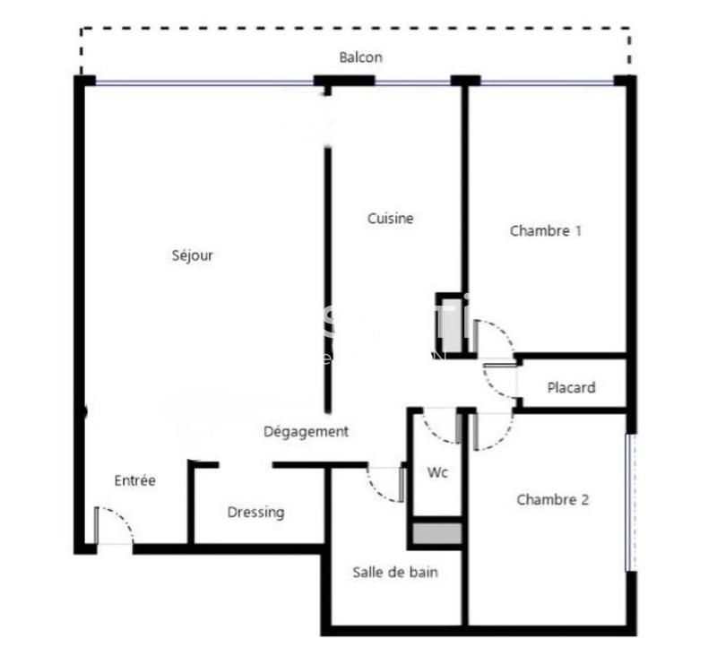 Appartement - 67 m² - 3 pièces