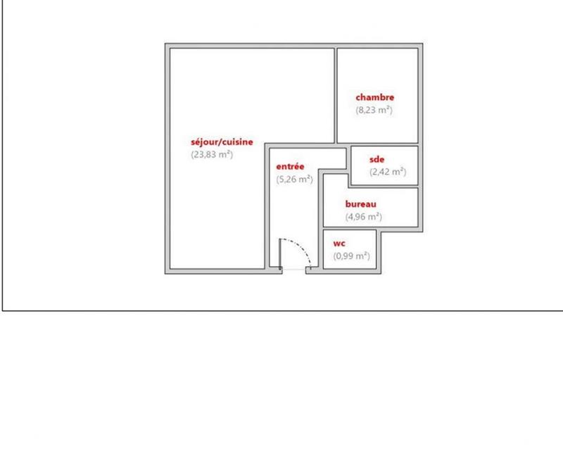 Appartement - 46 m² - 2 pièces