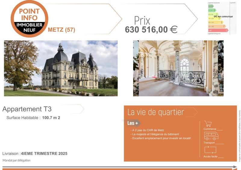 Appartement - 47 m² - 1 pièce