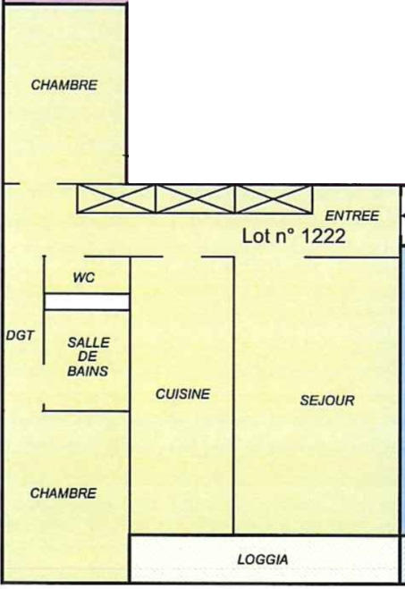 Appartement - 69 m² - 3 pièces