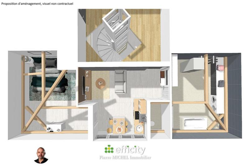 Appartement - 55 m² - 3 pièces