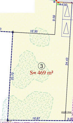 Terrain - 469 m²