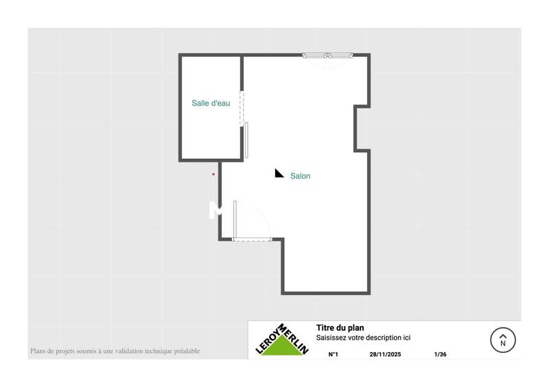 Studio - 18 m² - 1 pièce