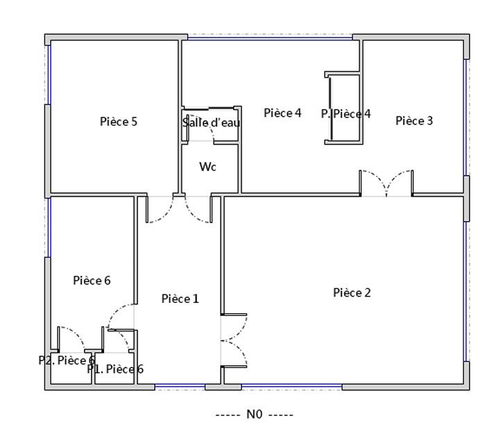 Bureau - 124 m² - 6 pièces