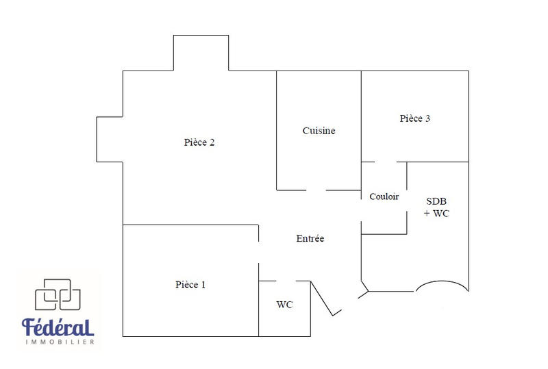 Appartement - 77 m² - 3 pièces