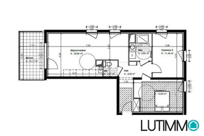 Appartement - 66 m² - 3 pièces