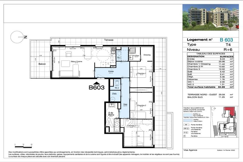 Appartement - 85 m² - 4 pièces
