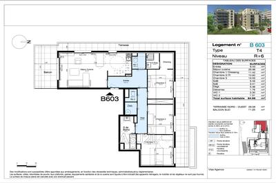 Appartement - 85 m² - 4 pièces