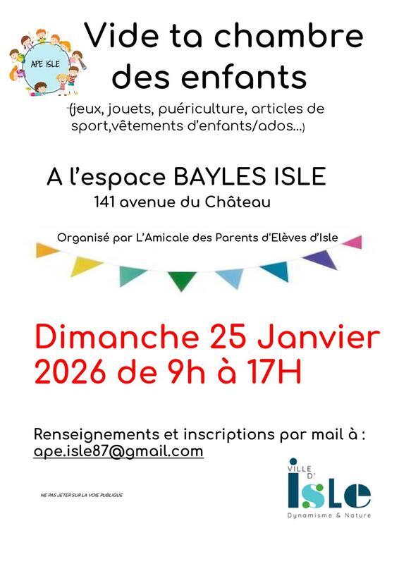 Vide ta chambre de l'ape