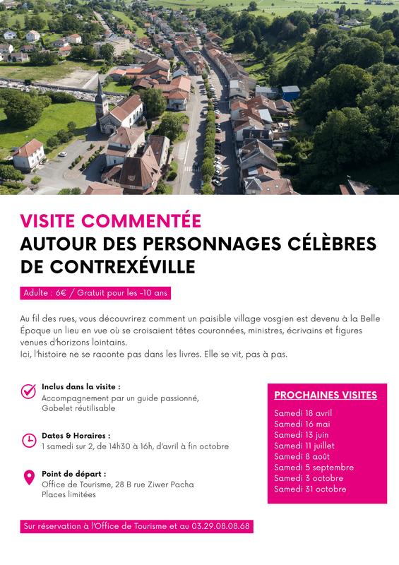 Visite commentée de Contrexéville autour des personnages célèbres