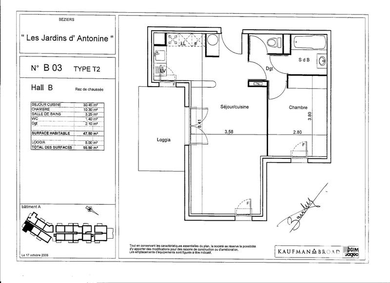 Appartement - 48 m² - 2 pièces
