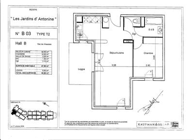 Appartement - 48 m² - 2 pièces